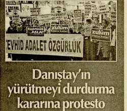 Danıştay'ın Yürütmeyi Durdurma Kararına Protesto
