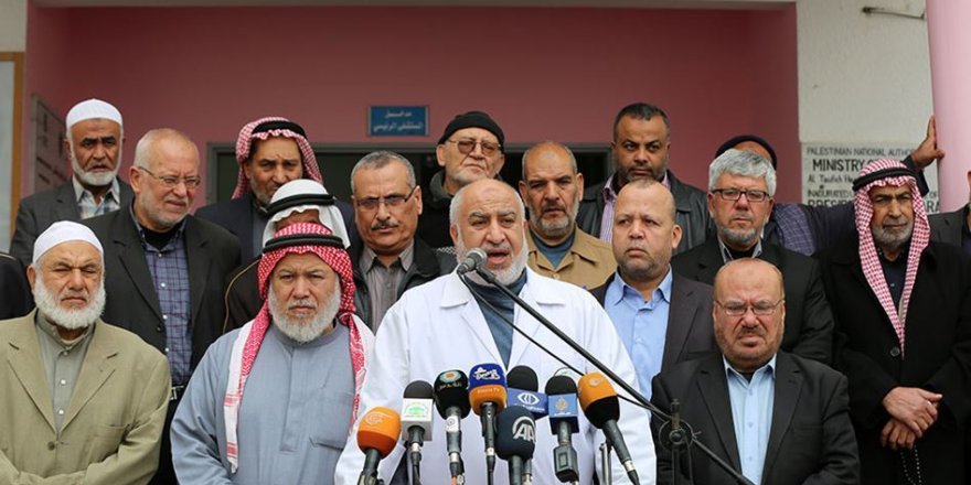 Gazze'deki Filistinli Alimlerden İlhak Planına Karşı Protesto Gösterisi
