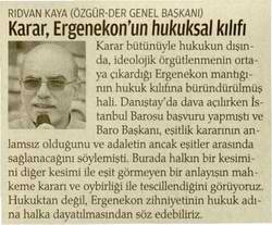 Karar Ergenekon’un Hukuksal Kılıfı