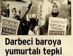 Darbeci Baroya Yumurtalı Tepki