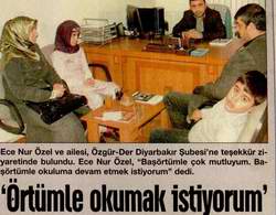 Örtümle Okumak İstiyorum