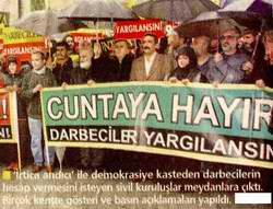 STK'lardan Islak İmzaya Islak Protesto