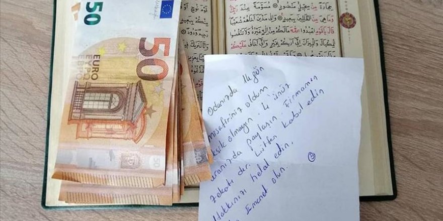 Karantinada Kaldığı Yurt Odasındaki Kur'an-ı Kerim'in Arasına 400 Euro Bıraktı