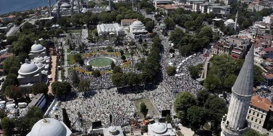 Gazze Şeridi’nden Türkiye’ye Ayasofya tebriği