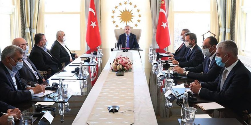 Cumhurbaşkanı Erdoğan, Hamas Siyasi Büro Başkanı Heniyye ile görüştü