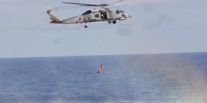 TCG Gemlik Fırkateyni ile Libya açıklarında eğitim