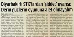 Diyarbakırlı STK'lardan 'Şiddet' Uyarısı
