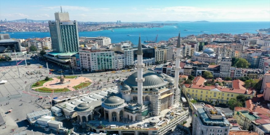 Taksim'e yapılan camide sona yaklaşıldı