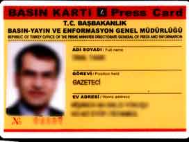 Basın Kartı, DEMARD Adına Düzenlenmiş