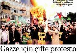 Gazze İçin Çifte Protesto
