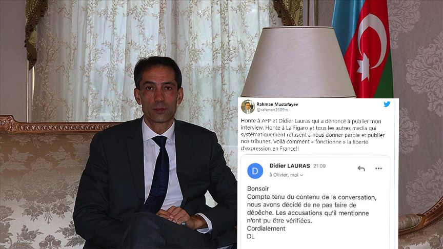 Azerbaycan'ın Paris Büyükelçisinden AFP'ye tepki