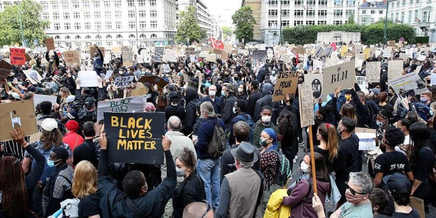 Brüksel'de ırkçılık ve polis şiddeti protesto edildi