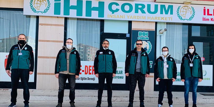 Çorum İHH kısıtlama günlerinde ihtiyaç sahiplerine yardım ulaştırdı