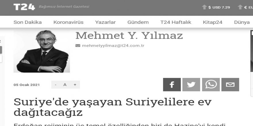 Mülteciler için inşa edilen evlerden şikâyetçi olan Mehmet Yılmaz vicdanı(!)