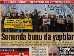 Özgür-Der Eylemde; Sözcü Takipte!