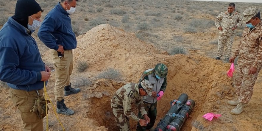 Libya'da mühimmat, mayın ve el yapımı patlayıcıların imhasına devam ediliyor
