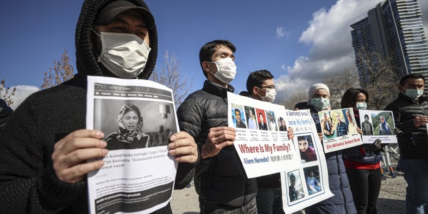 Çin'i protesto eden Doğu Türkistanlılara ev hapsi!