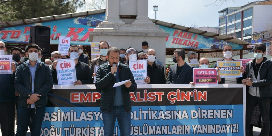 Çin’in zulümleri Bingöl’de protesto edildi