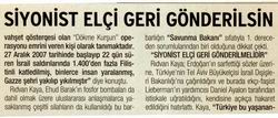 Siyonist Elçi Geri Gönderilsin