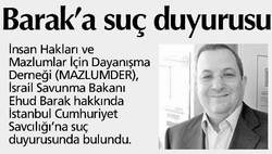 Barak'a Suç Duyurusu