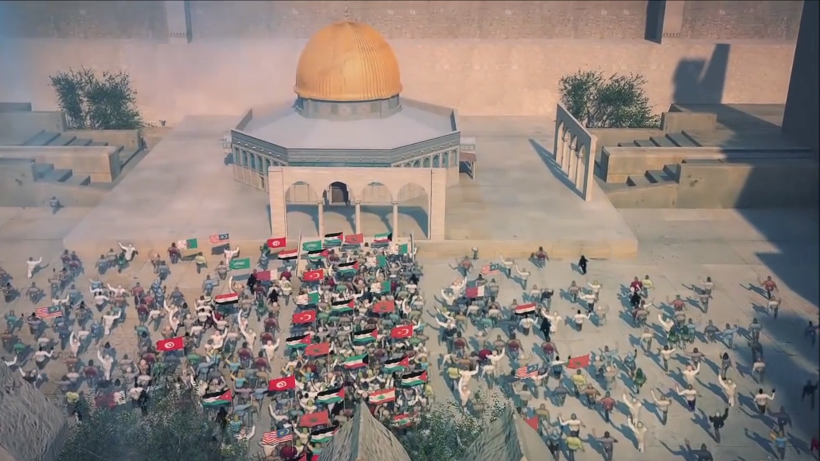 “Toptan Sarılalım”a Kudüs animasyonu eşliğinde yeni yorum