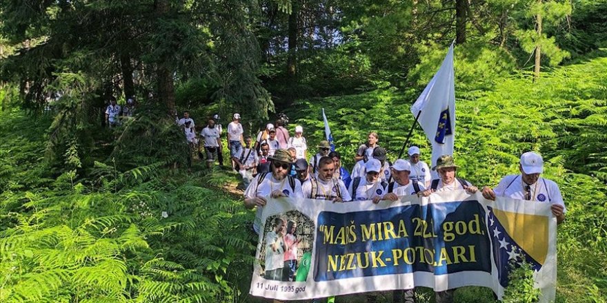 Srebrenitsa'da ölüm yolunda 'Barış Yürüyüşü' başladı