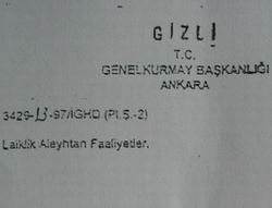 TSK’dan Bir Paranoya Daha