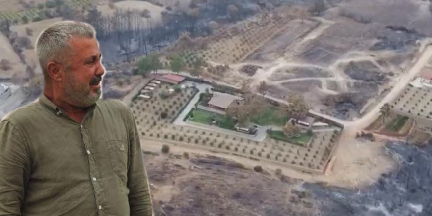 Bir tek onun lüks villasına ateş sıçramadı!