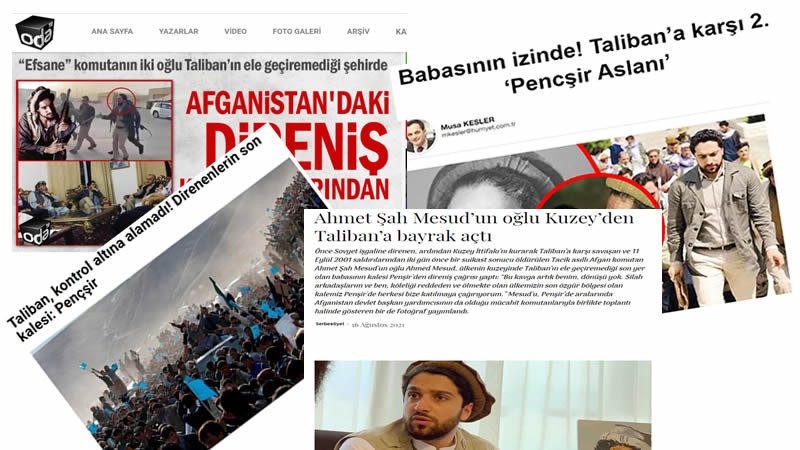 Türkiye medyası Afganistan’da Taliban karşıtı direniş(!) başlattı!