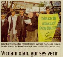 Vicdanı Olan Gür Ses Verir