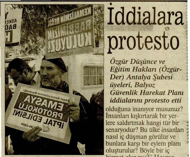 İddialara Protesto