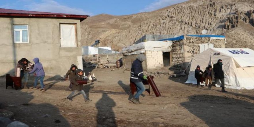 Erzurum'da 5,1 büyüklüğündeki depremin hasarı