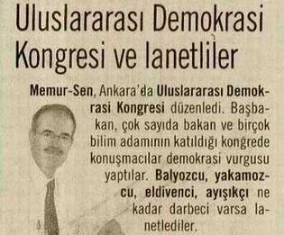 Uluslararası Demokrasi Kongresi Ve Lanetliler