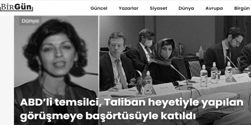 ABD temsilcisinin taktığı başörtüsü sol-Kemalistlere dert oluyor!