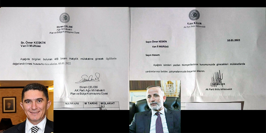 Vekiller resmi yazıyla torpil mi istedi?