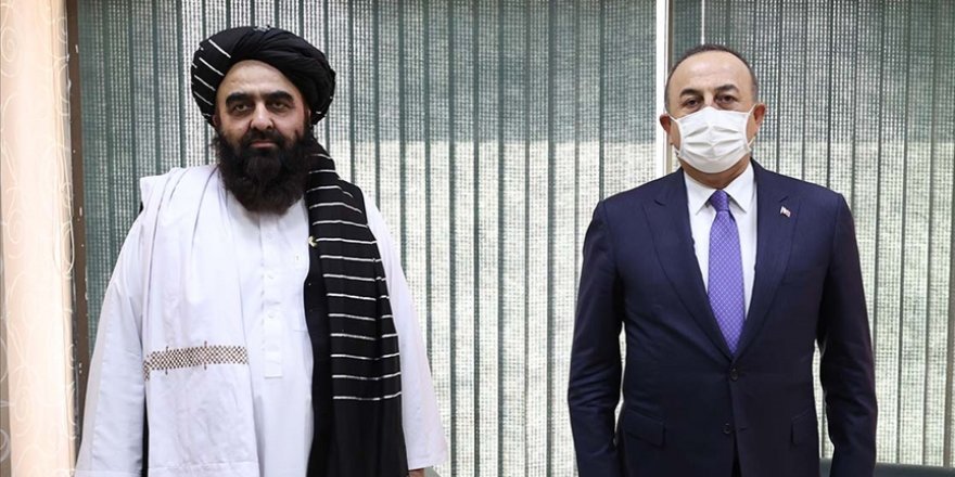 Çavuşoğlu, Taliban yetkililerinden Muttaki ile görüştü