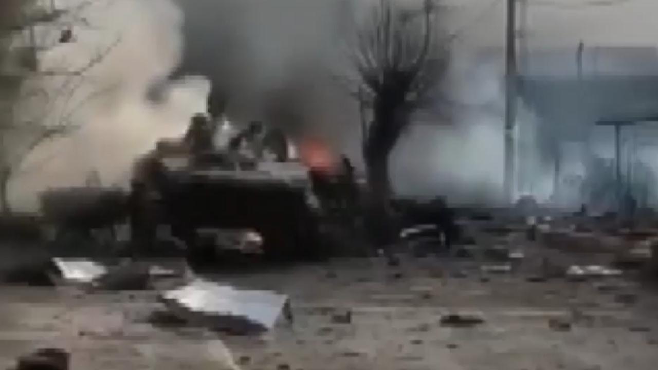 Ukrayna güçleri Rus konvoyunu imha etti