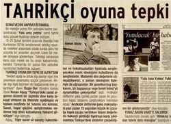 Tahrikçi Oyuna Tepki Büyüyor
