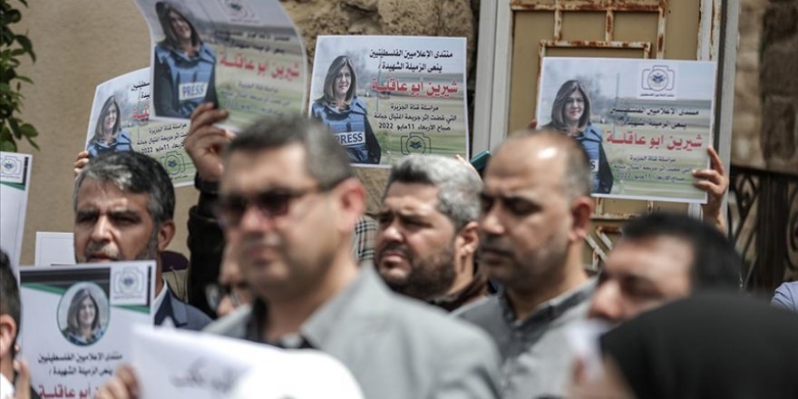Filistinliler, Aljazeera muhabirinin katledilmesini protesto etti