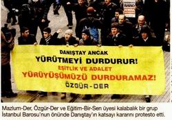 Danıştay Kararına Protesto