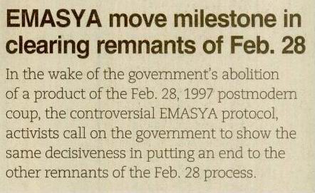 Emasya Abolition A Milestone In Clearing Remnants Of Feb. 28