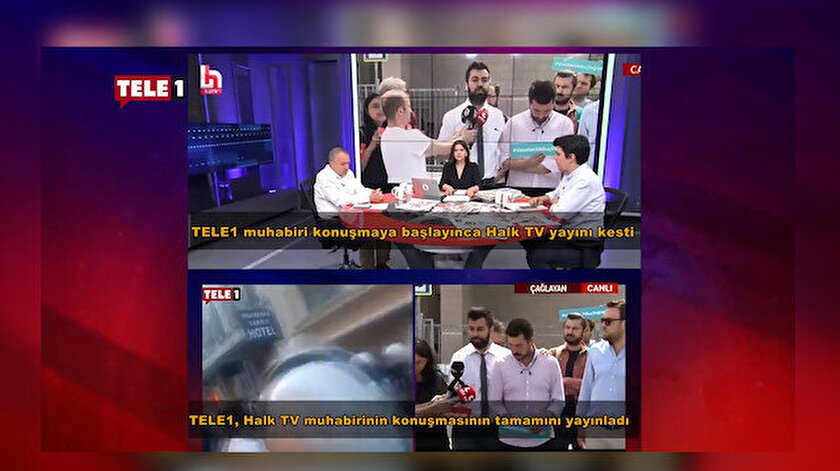 Halktv ile Tele1 arasında 'yayınımızı kestiniz' tartışması