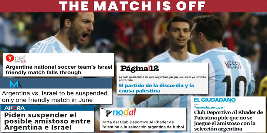 Arjantin, İsrail ile oynayacağı maçı iptal etti
