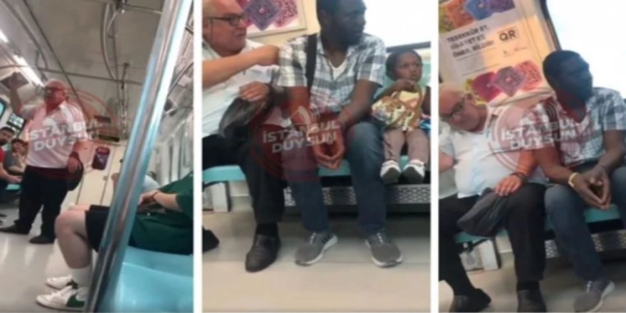 Metroda, siyahi aileye ırkçı saldırıda bulunan şahıs gözaltına alındı