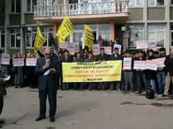 Akhisar'da Danıştay'a Protesto