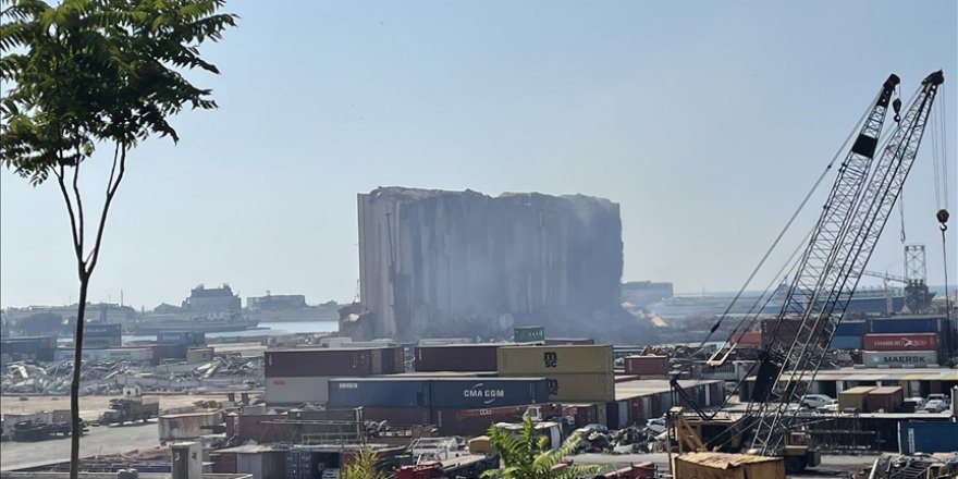 Lübnan'da 2 yıl önceki büyük patlamanın sembolü siloda yeniden yıkım tehlikesi yaşanıyor