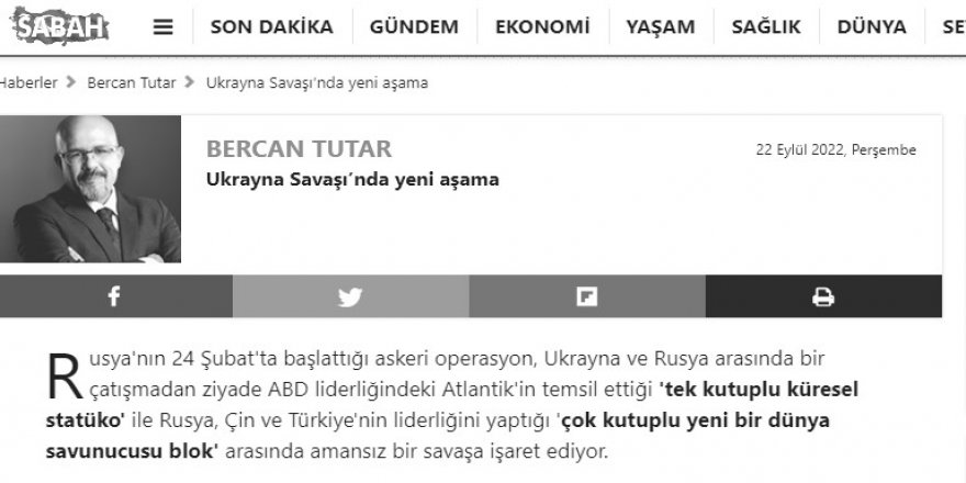 Türkiye, Ukrayna Savaşında Rusya ve Çin'le aynı blokta mı?