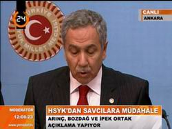 Bülent Arınç: “Bu Bir Yargı Darbesidir!”