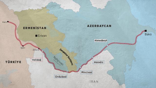 Zengezur geçidiyle Hazar'dan Türkiye'ye uzanacak koridor İran'ı tedirgin ediyor