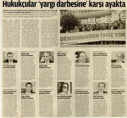 Hukukçular 'Yargı Darbesine' Karsı Ayakta